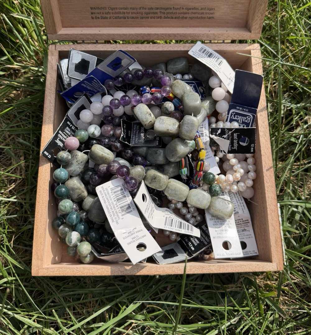 Bead Landing stone beads lot pearls amethyst rose quartz etc